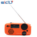 Portable Emergency Solar/Dynamo/DC & AM/FM/NOAA Radio & LED Flashlight & 2000mAh Charger Power Bank